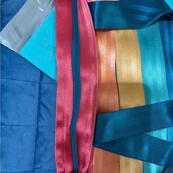 Colorful Striped Tote Bag - Picture 6 of 7